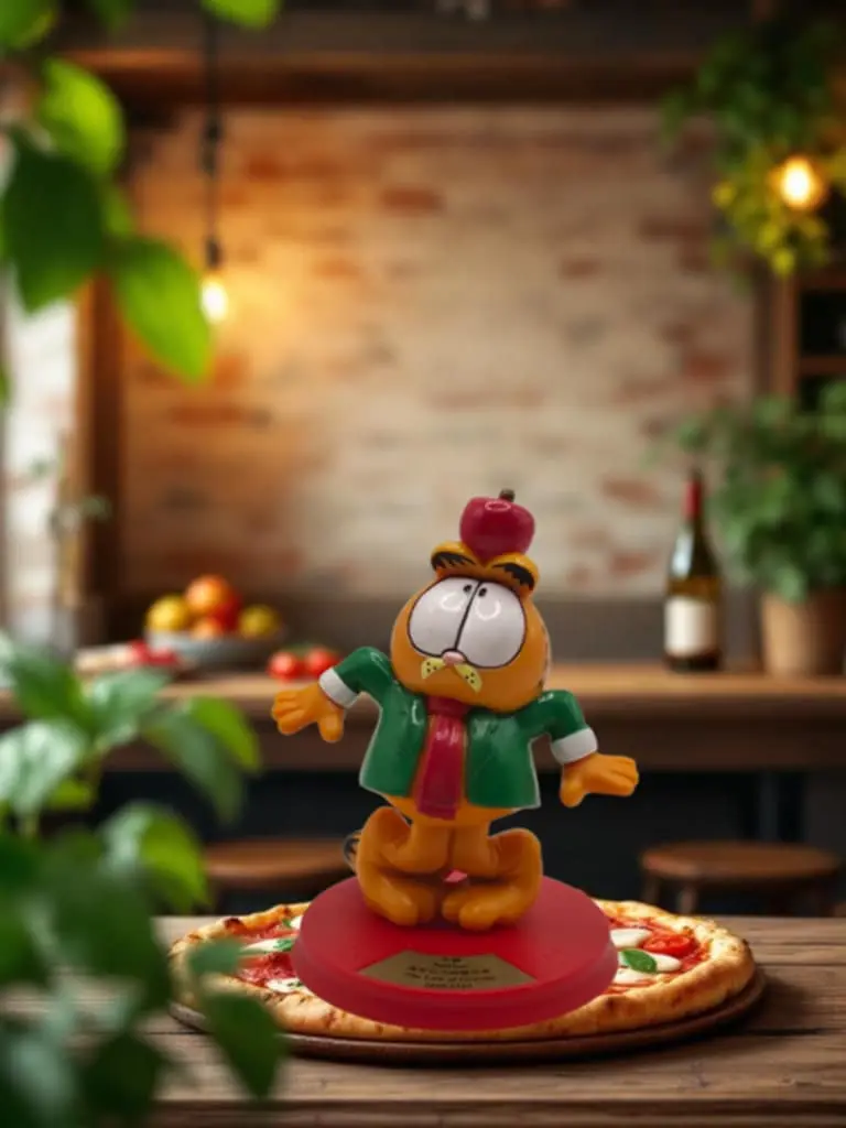 Garfield beeldje – Isaac Newton – Ontdekker van de zwaartekracht