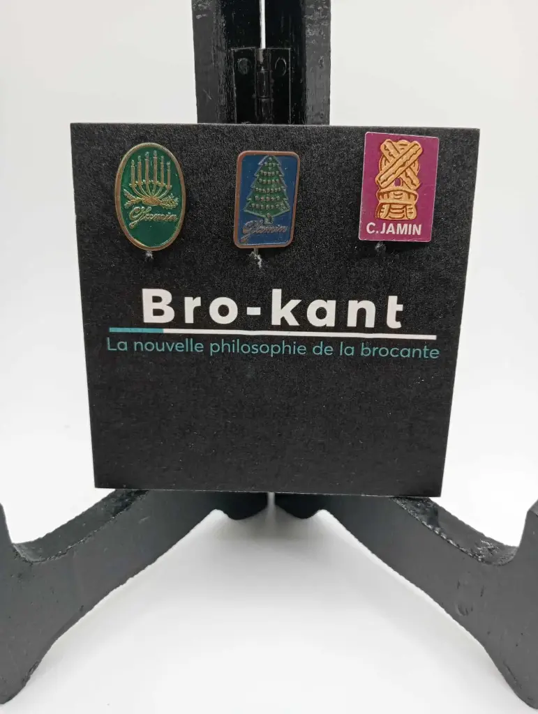 Lot de 3 épinglettes C Jamin