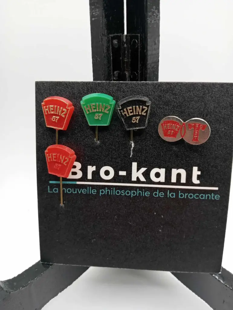 Set of 5 Heinz 57 pins – spicy vintage branding