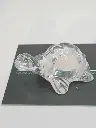 Small transparent glass turtle