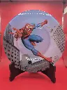 Prato pequeno do Spider‑Man – em vidro opala – Marvel