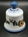 Small ceramic bell, hand‑painted