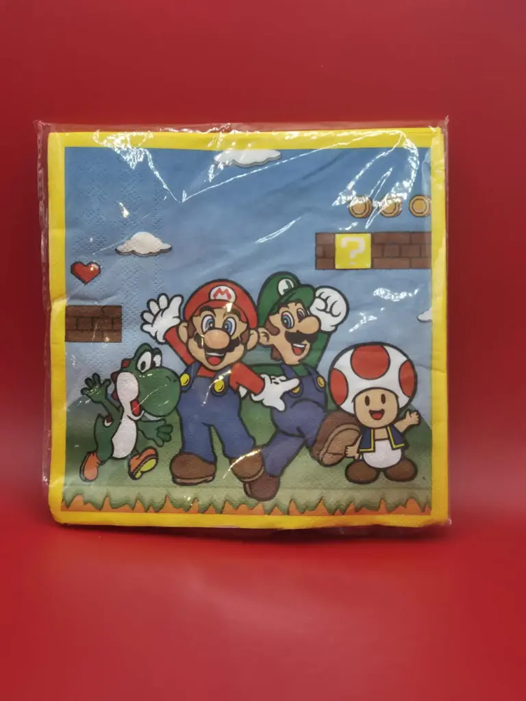 Serviettes de table Mario Bros 