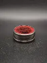 Tropfenring für Weinflasche rotes Innenleben Metallfinish