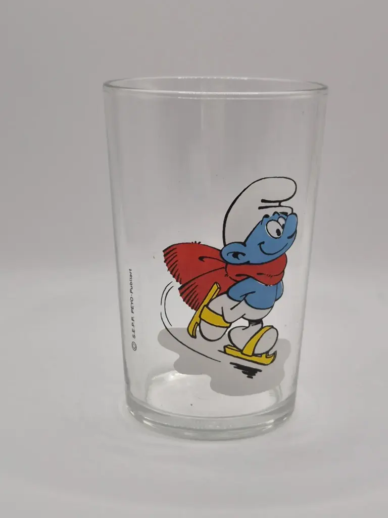 Schlümpfe Glas – Eislaufen