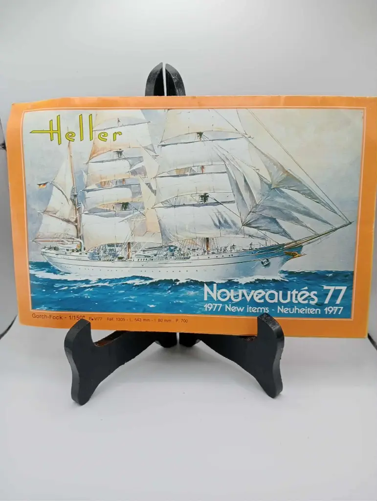 catálogo Heller novedades 1977 maquetas marítimas y modelos reducidos