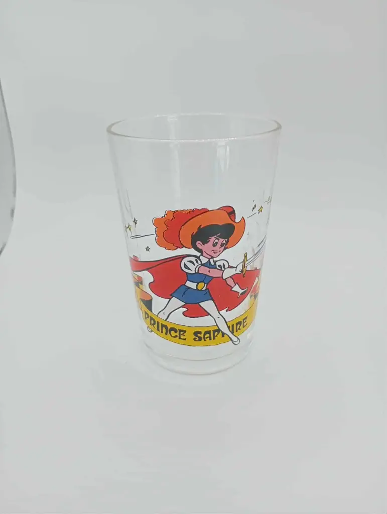 🏰 Verre vintage "Prince Saphir" – Collection animation japonaise