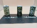 lotto di 3 mini lattine decorative Tuborg Pilsner Genuine Quality 5 cm design danese