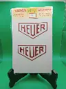 Sticker vintage VAMA – Heuer Logo Rouge (années 70, neuf sous blister)