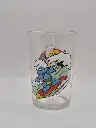 Verre schtroumpfs Bénédictin - surf et danse