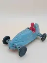 🏁 Voiture de course vintage en plastique semi‑dur (années 1960, 9,5 cm)