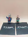 Lot de 2 figurines publicitaires / mascottes – années 70 