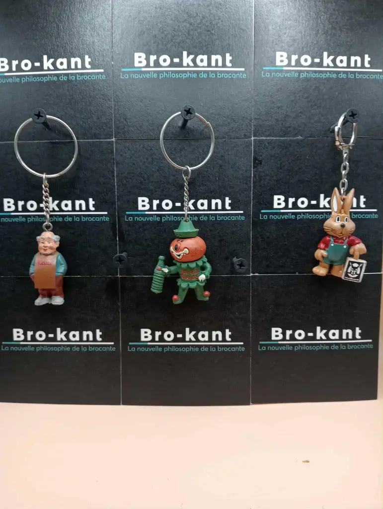 Chaveiros publicitários vintage – Keller, Vaillant & Fanta laranja