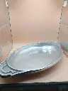 Travessa de serviço vintage em inox 18/10 – Linha Fina / Made in Portugal – anos 70/80