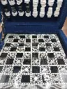 Jeu d’échecs artisanal – Coffret 25 × 25 cm – signé Moustafa Hafez (Égypte)