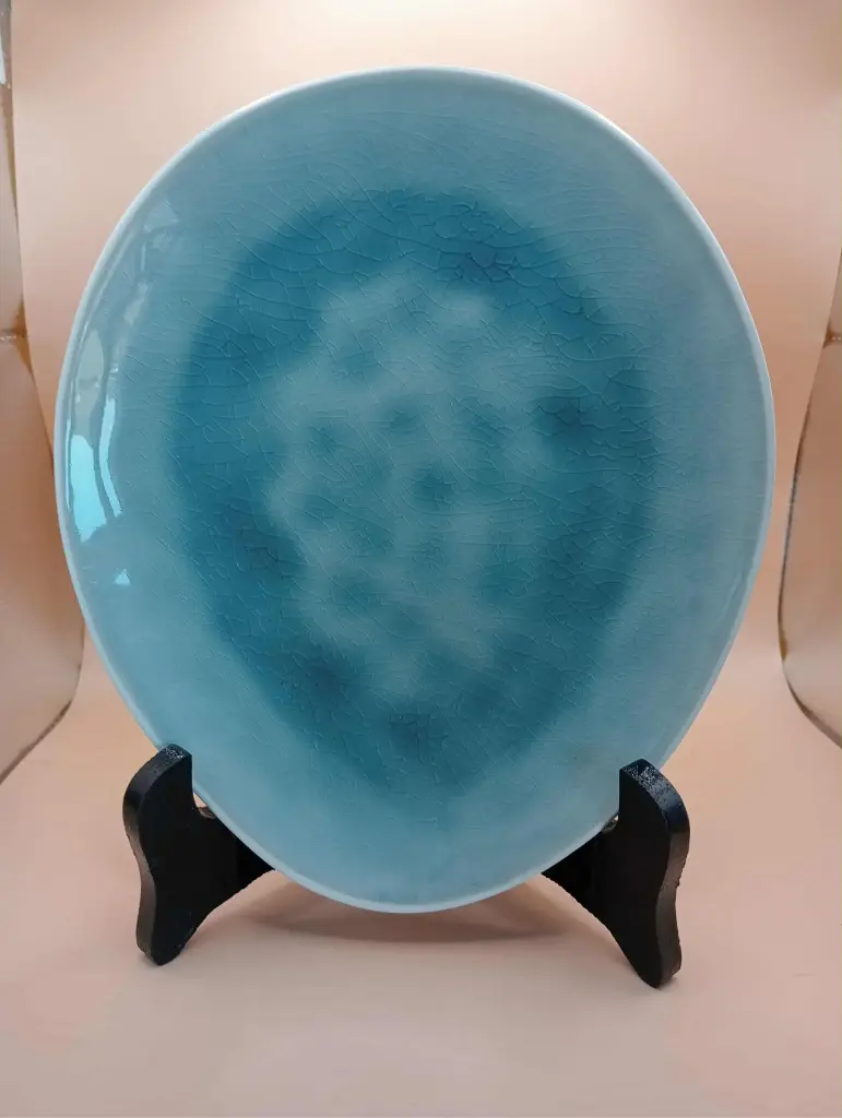 Prato de cerâmica – Formato “Gota” – 20 × 17 cm