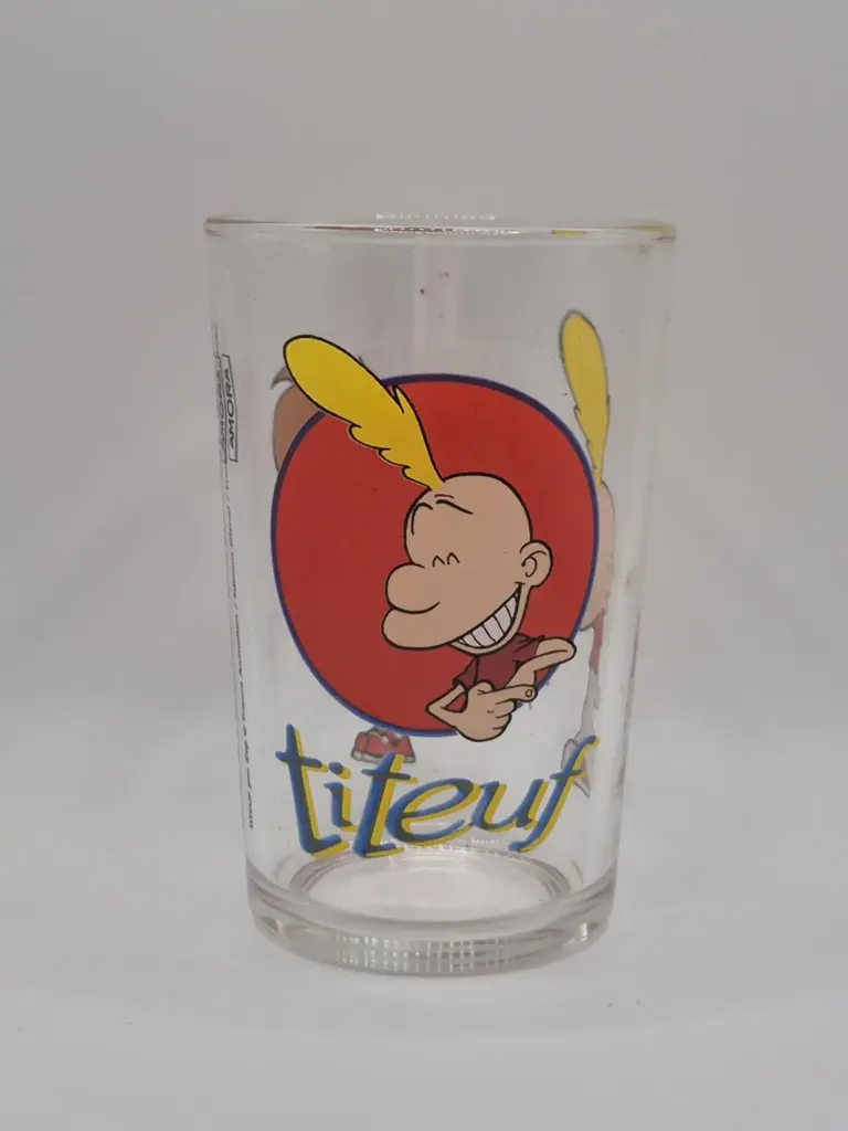 Titeuf‑Glas Amora – Titeuf und Nadia