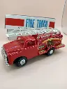 Caminhão de bombeiros de lata (tin toy)