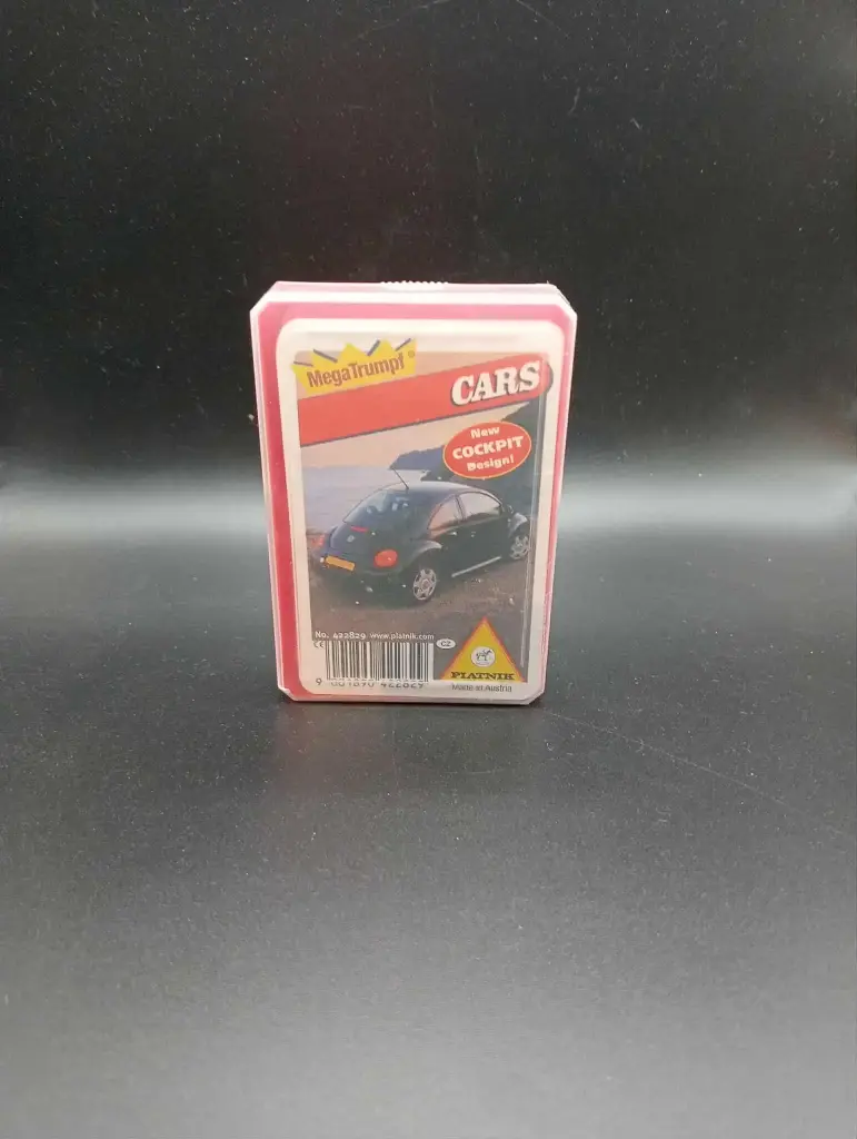 Mega Trumps Cars Piatnik – Car Card Game with New Cockpit Design