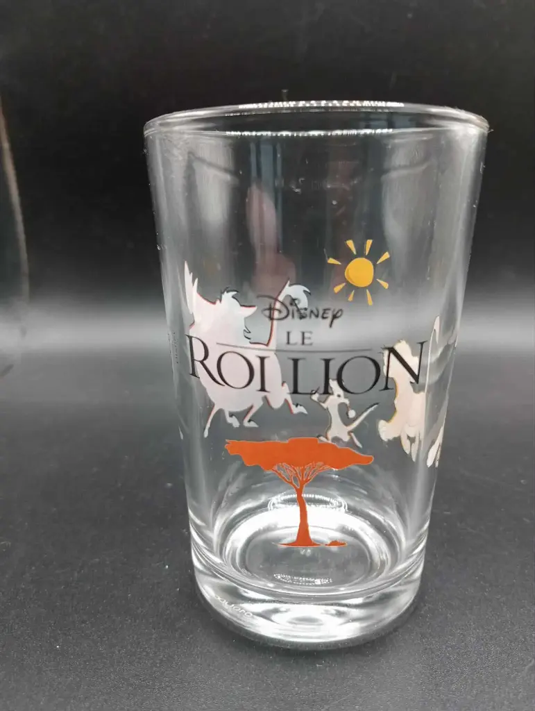 Verre collector Disney – Le Roi Lion – Silhouettes savane – Années 90