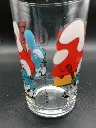 Vaso de colección Los Pitufos – Perro rojo – Años 80–90