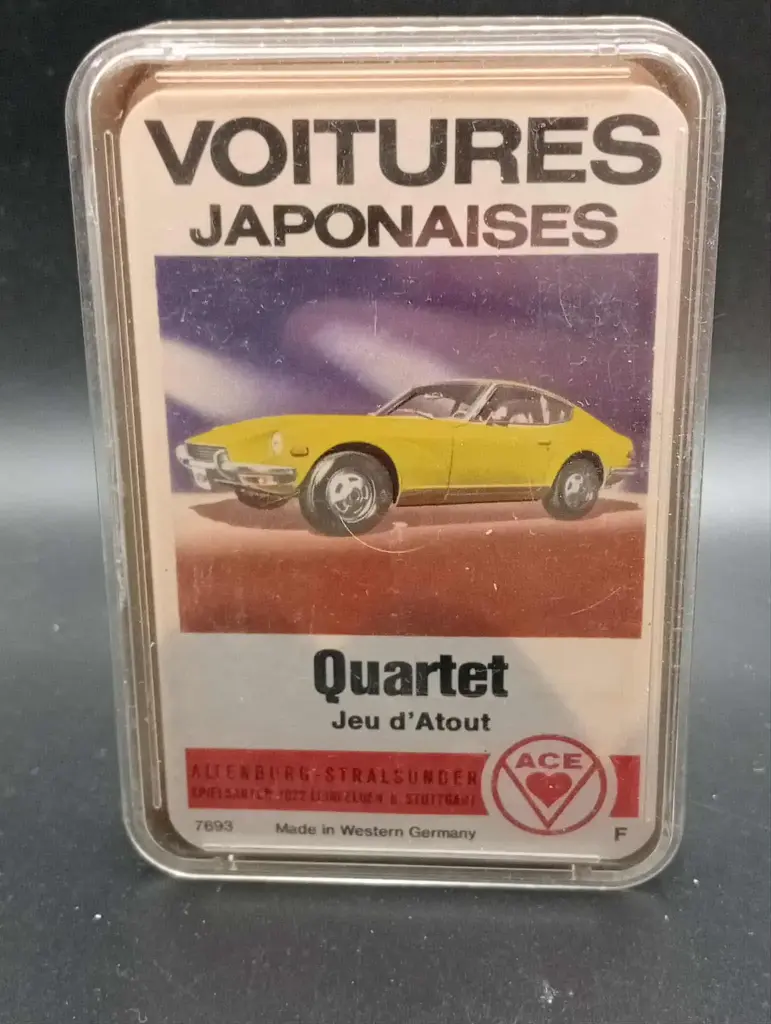 Jeu d’atout collector – Voitures japonaises – Quartet ACE – Altenburger – Made in Western Germany