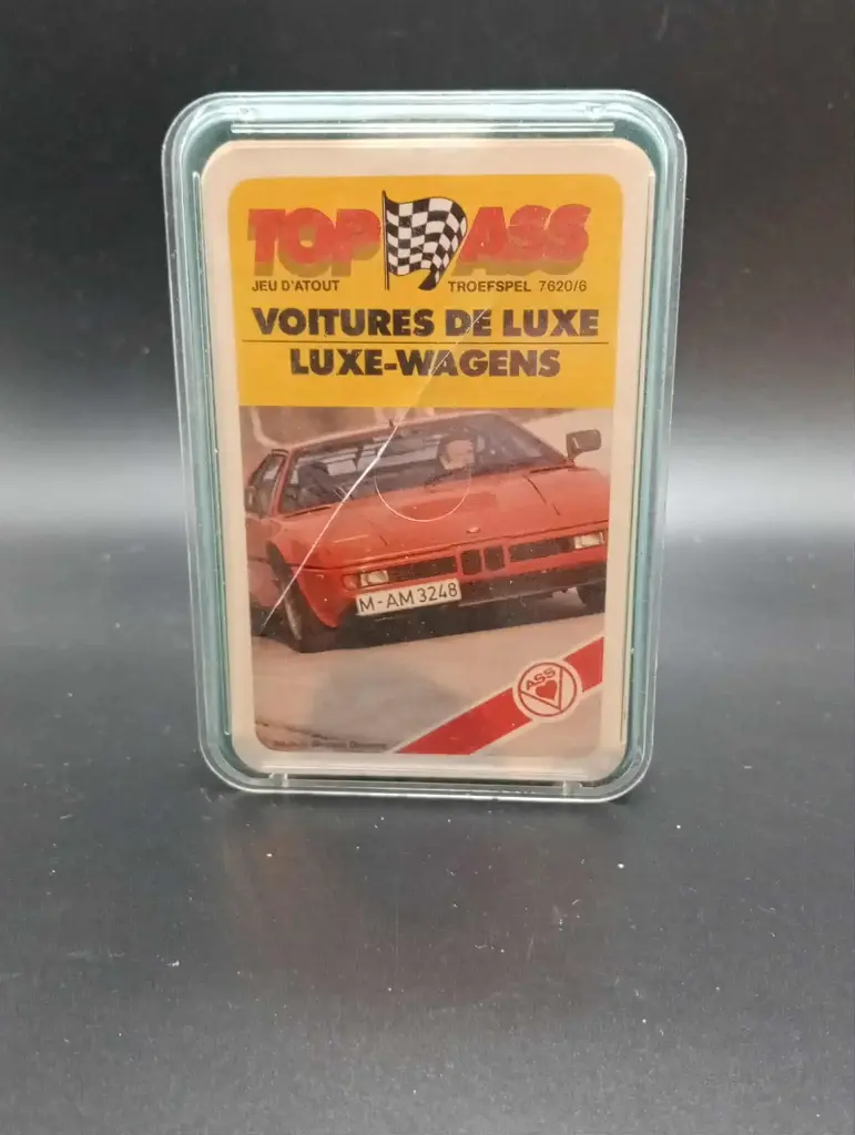Jeu d’atout collector – TOP ASS – Voitures de luxe – Luxe-wagens – Édition multilingue