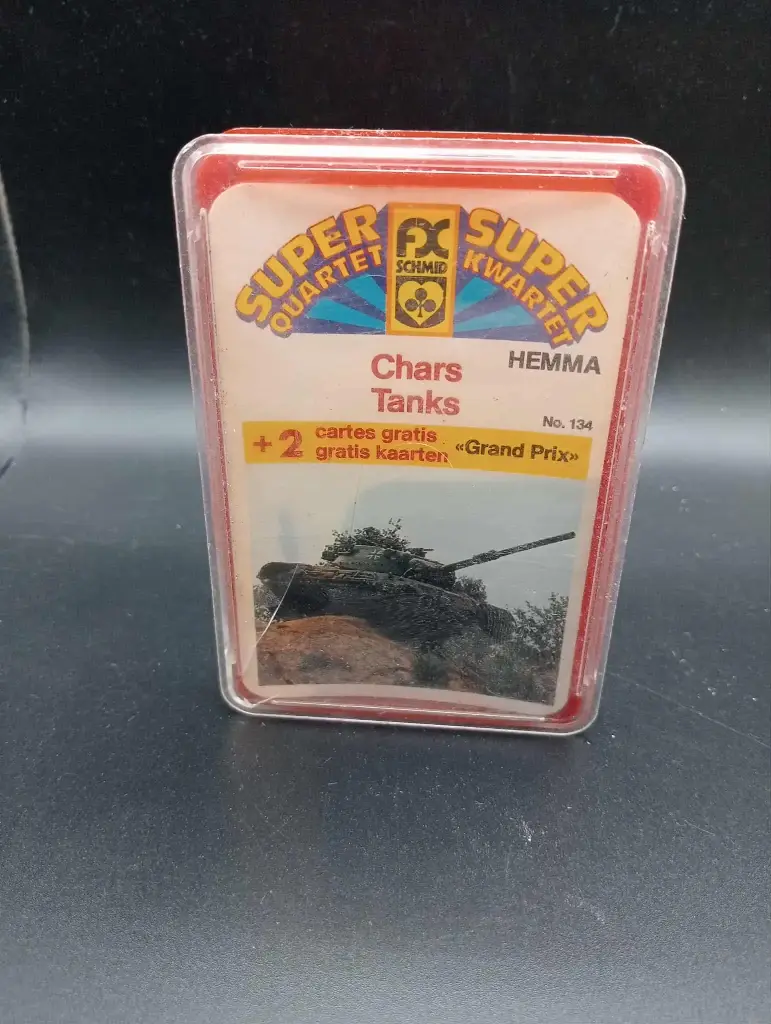 Jeu collector – SUPER QUARTET – Chars / Tanks – FX Schmid – No.134