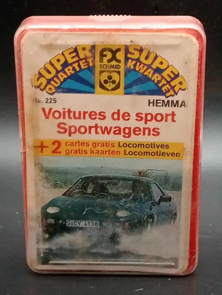 Collector kaartspel – SUPER KWARTET – Sportwagens – FX Schmid – HEMMA – No.225