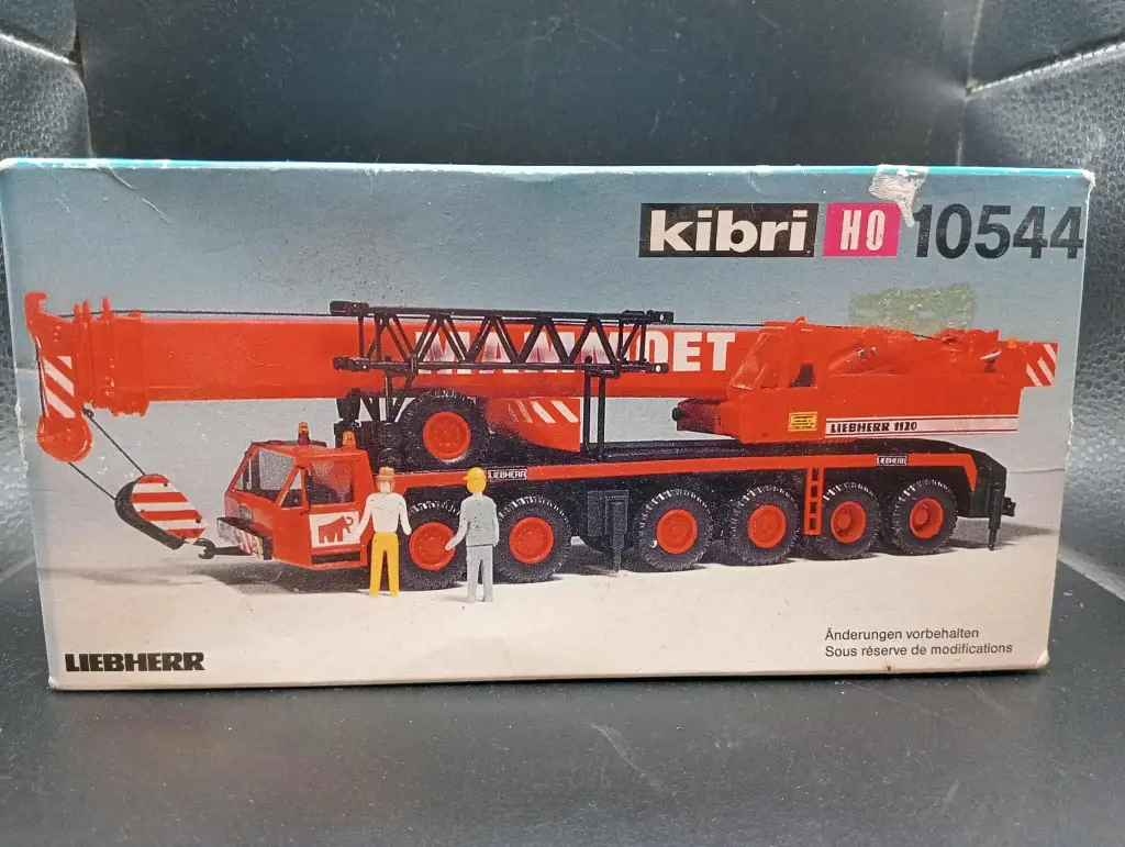 KIBRI HO 10544 Modellbausatz – LIEBHERR EISELE Mobilkran – Maßstab 1/87 – Ausgabe 2000er – Teilweise montiert