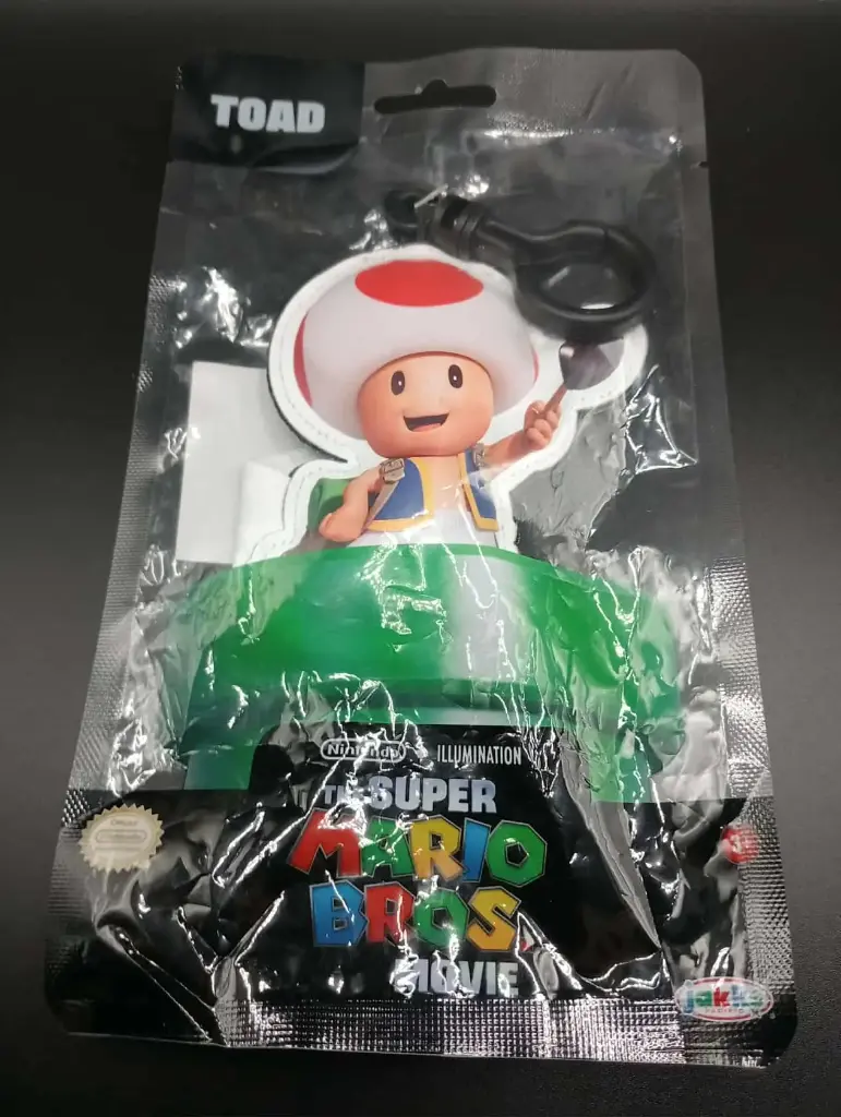 🇬🇧 Keychain “Toad” – foam 10 cm – Super Mario Bros. Movie