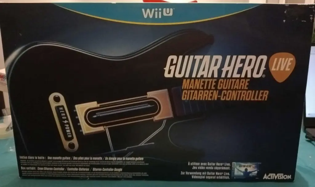 Guitar Hero Live – Wii U – Manette guitare neuve (boîte ouverte)