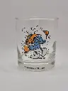 Smurfs glass – Aquarius zodiac sign – official Peyo artwork