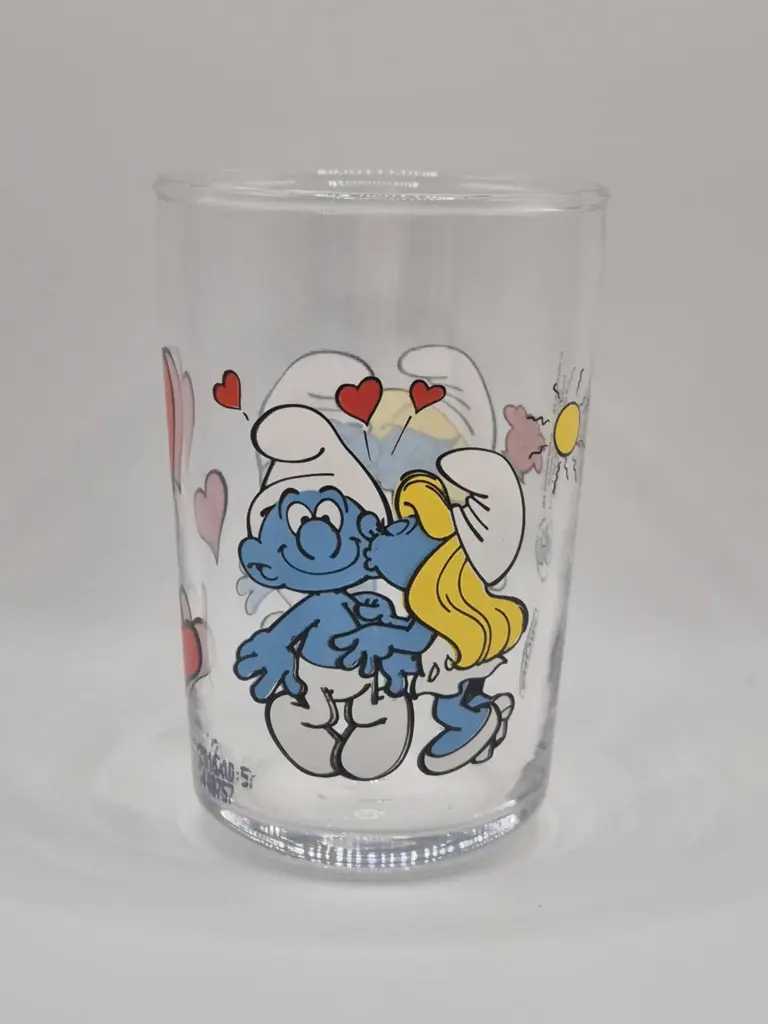 Verre schtroumpfs Amora 2014 - bisous de la schtroupfette