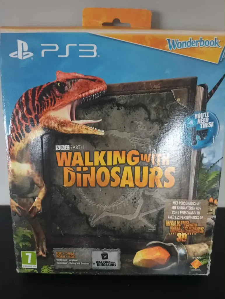 Wonderbook Walking with Dinosaurs PS3 – Jeu AR + livre + boîte complète