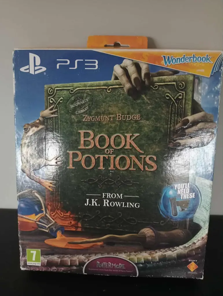 Wonderbook Book of Potions PS3 – Jogo + livro + caixa completa