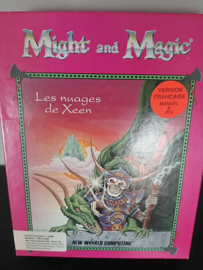 Might and Magic Clouds of Xeen – Vintage French PC RPG, complete set