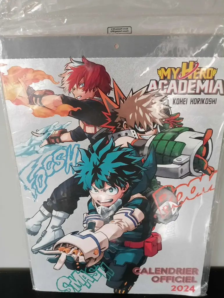 Calendrier My Hero Academia 2024 – manga neuf sous plastique