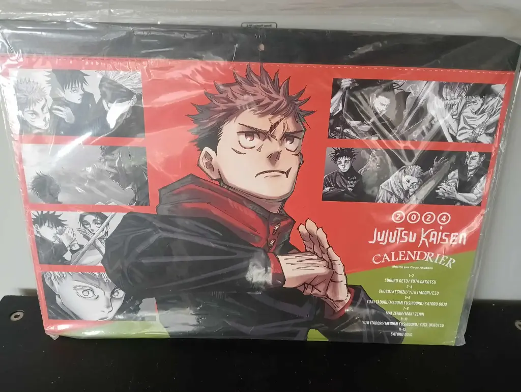 Jujutsu Kaisen 2024 Calendar – 12 anime artworks, includes character birthdays