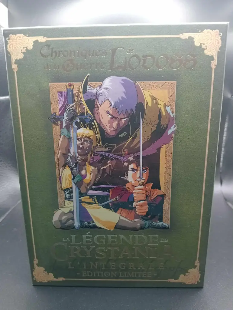 Lodoss + Crystania DVD – caixa colecionador, anime fantasia, áudio japonês