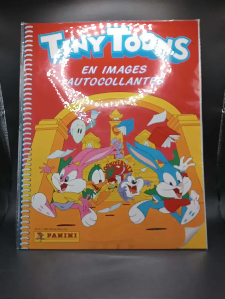 Álbum de figurinhas Panini Tiny Toons 1991 – Babs & Buster vintage