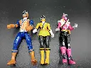 Power Rangers SCG P.R. – Lote de 3 figuras 2010, trío cromático listo para luchar!