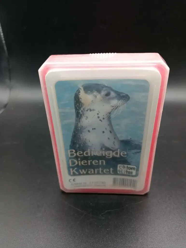 Quarteto Animais Ameaçados – Jogo educativo holandês (Tomtas, anos 90)