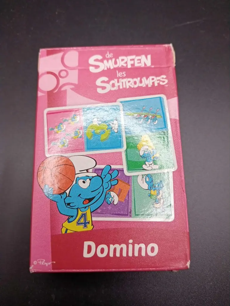 Schlümpfe Domino 2016 – Promo-Spiel von Delhaize, sportliche blaue Unordnung!
