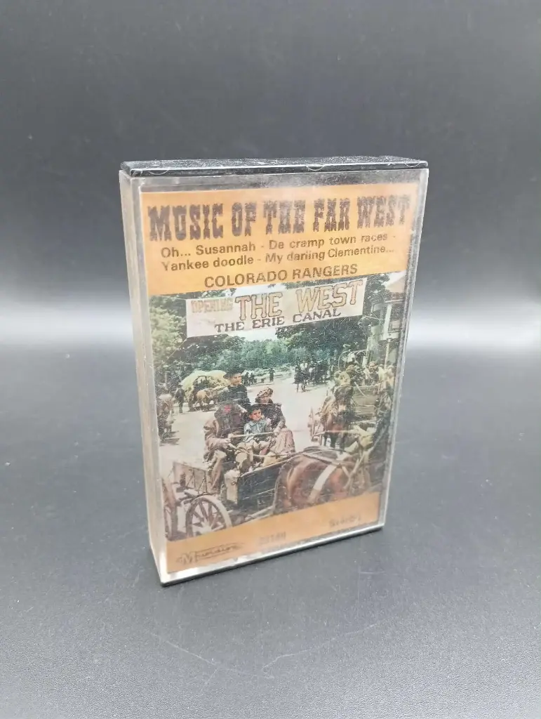 Cassete “Music of the Far West” – Colorado Rangers, folk western não testada!