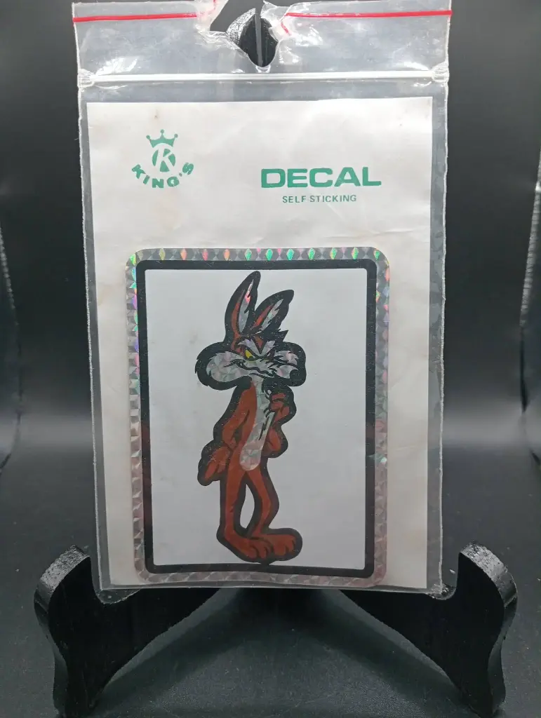 Autocollant vintage Wile E. Coyote TINO'S KING'S DECAL sous blister