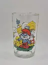 Verre schtroumpfs Bénédictin - aménagement du village