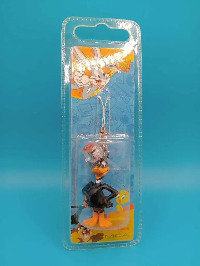 Pendentif lumineux Daffy Duck – Looney Tunes – Manhattan Cellular – vintage – neuf sous blister