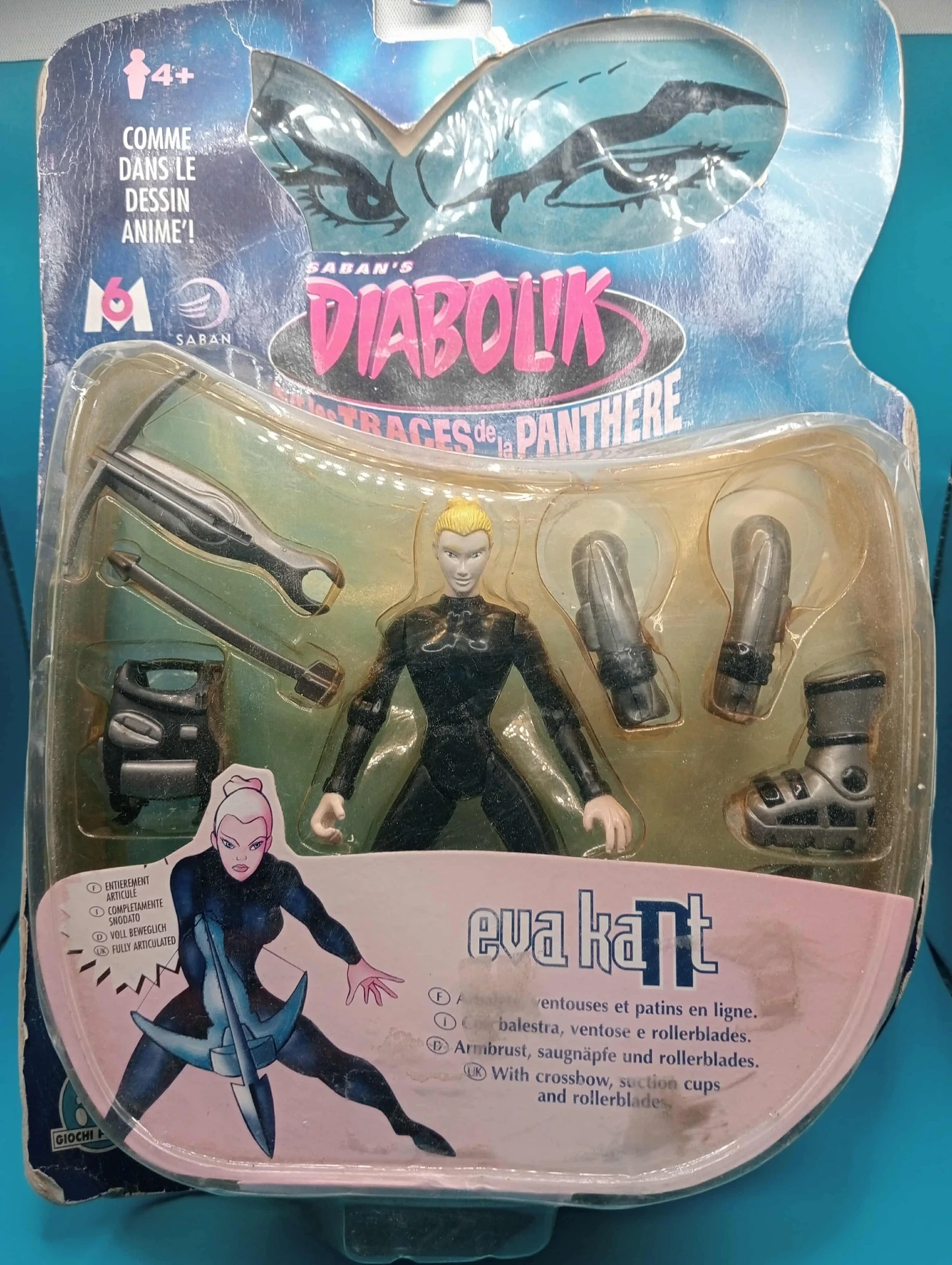 Eva Kant figure Diabolik 1999 – Giochi Preziosi, original blister, rare and complete