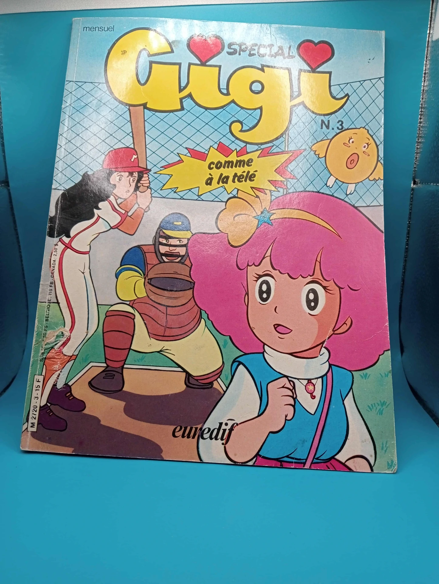 Speciale Gigi N°3 – mensile Euredif 1984, licenza TV, baseball e creatura magica